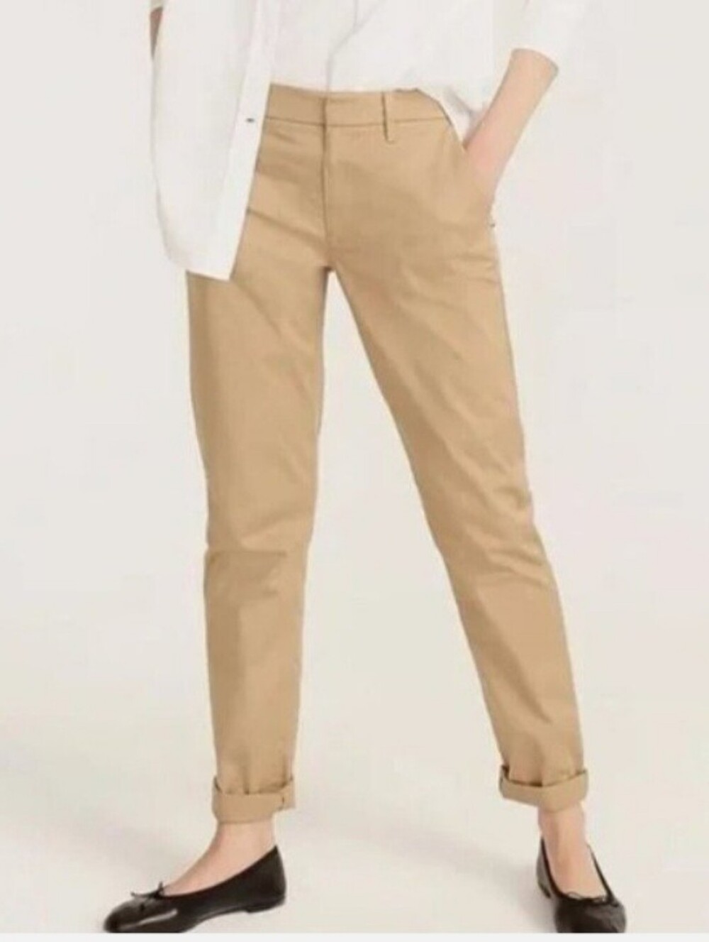 J. Crew Beige Tan Slim Boyfriend Chino Pant Size 28 NEW NWT Preppy Casual